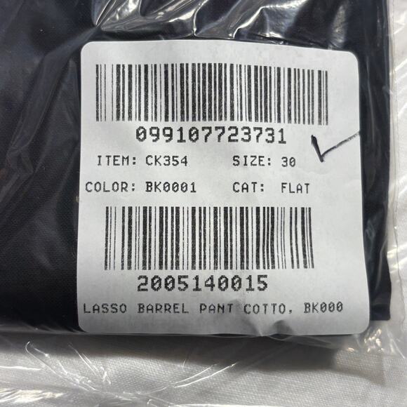 J Crew Barrel Leg Pants 30 10 NWT Black Trousers Linen Cotton CK354 J.Crew - Picture 8 of 8